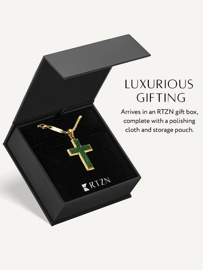 Jade Cross Pendant Necklace