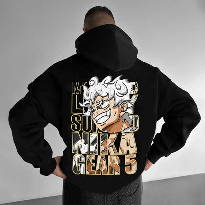 One Piece Luffy Sweatshirt Summer Casual Cotton